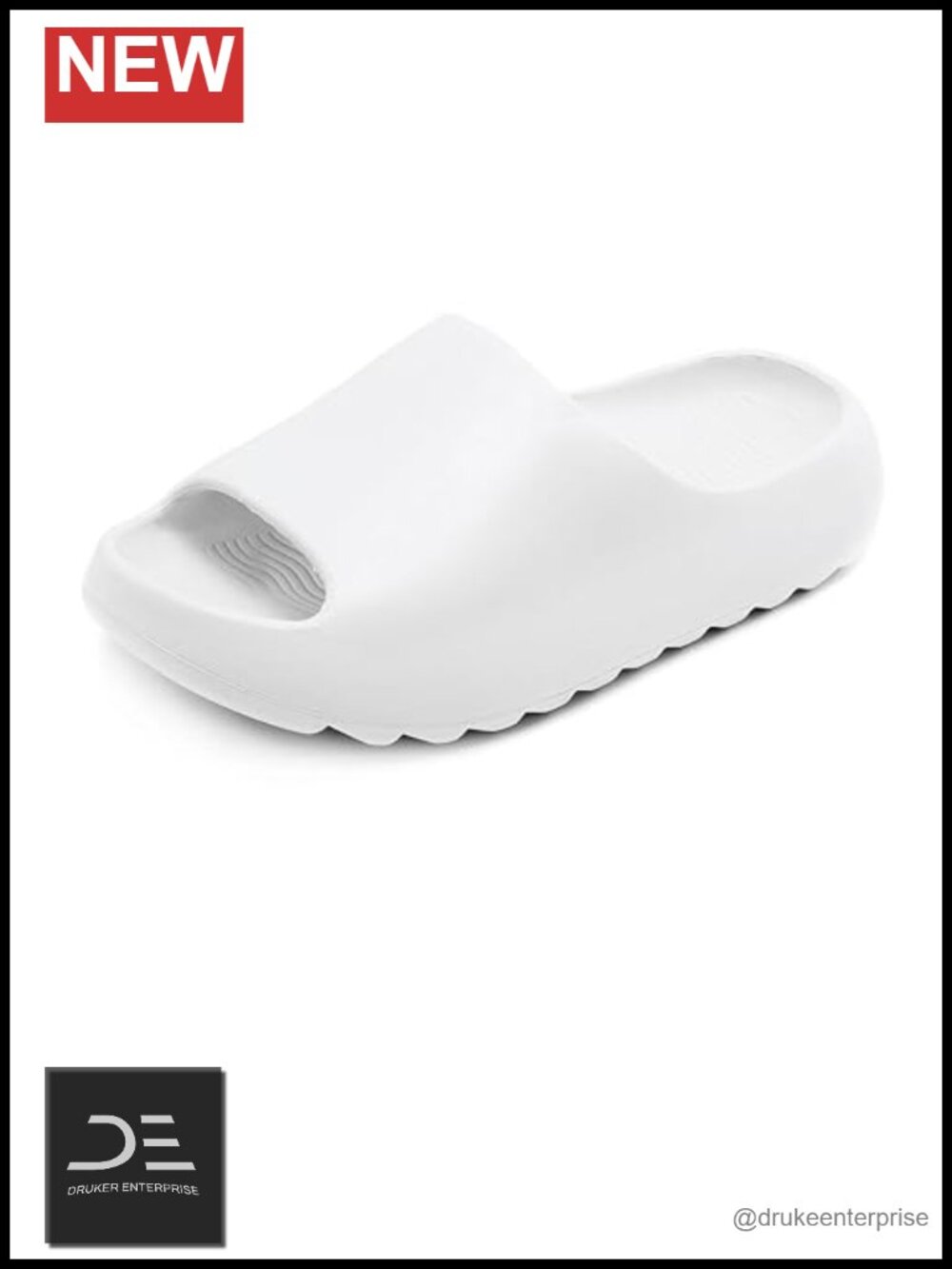 Cloud Slippers for Men Women Recovery Slides Lightweight Open Toe Thick Sole